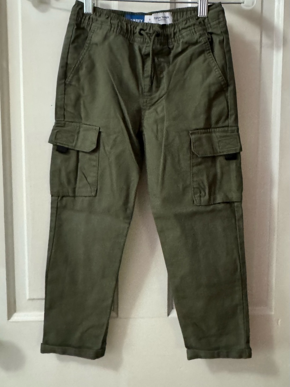 Old Navy Olive Cargo Pants with Drawstring Waist